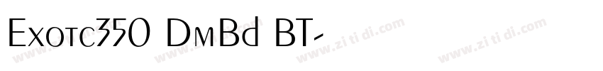 Exotc350 DmBd BT字体转换